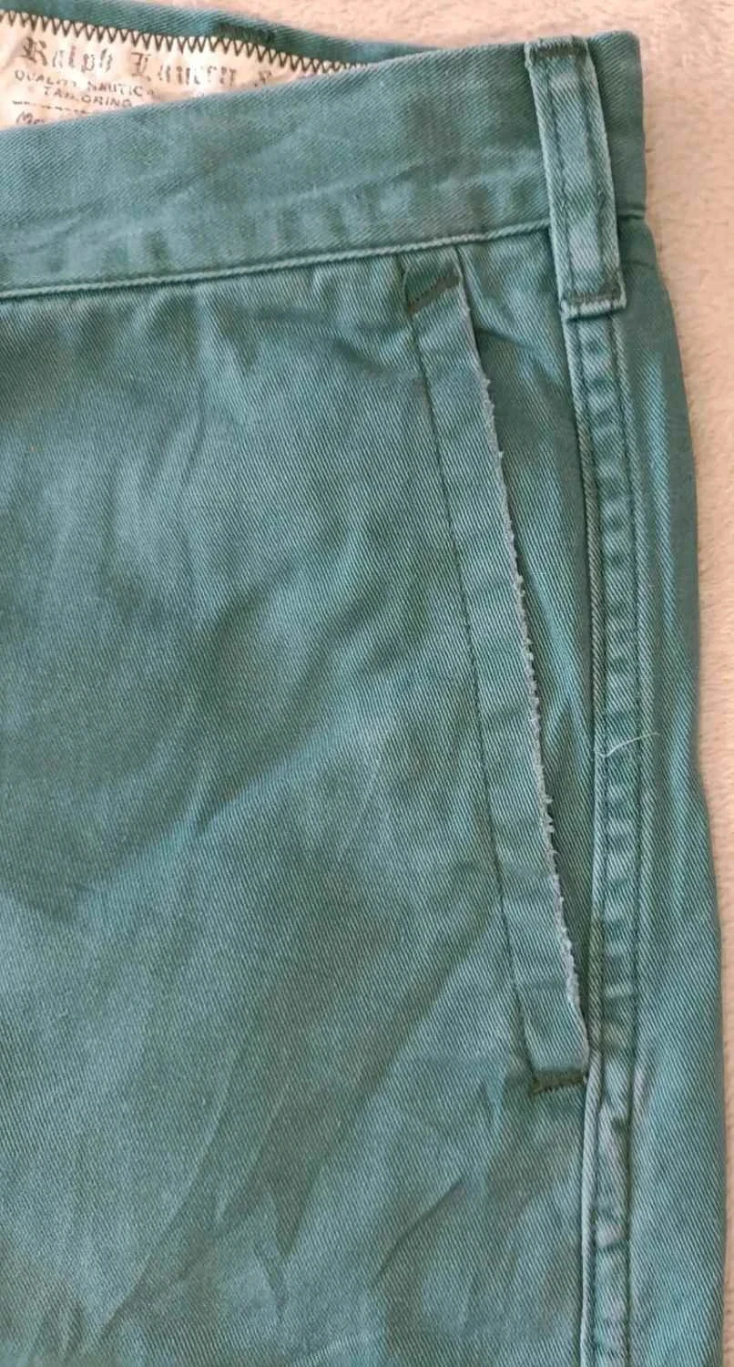 Short Polo Ralph Lauren RL-5 Vintage vert Taille 35 – photo 8
